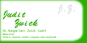 judit zwick business card